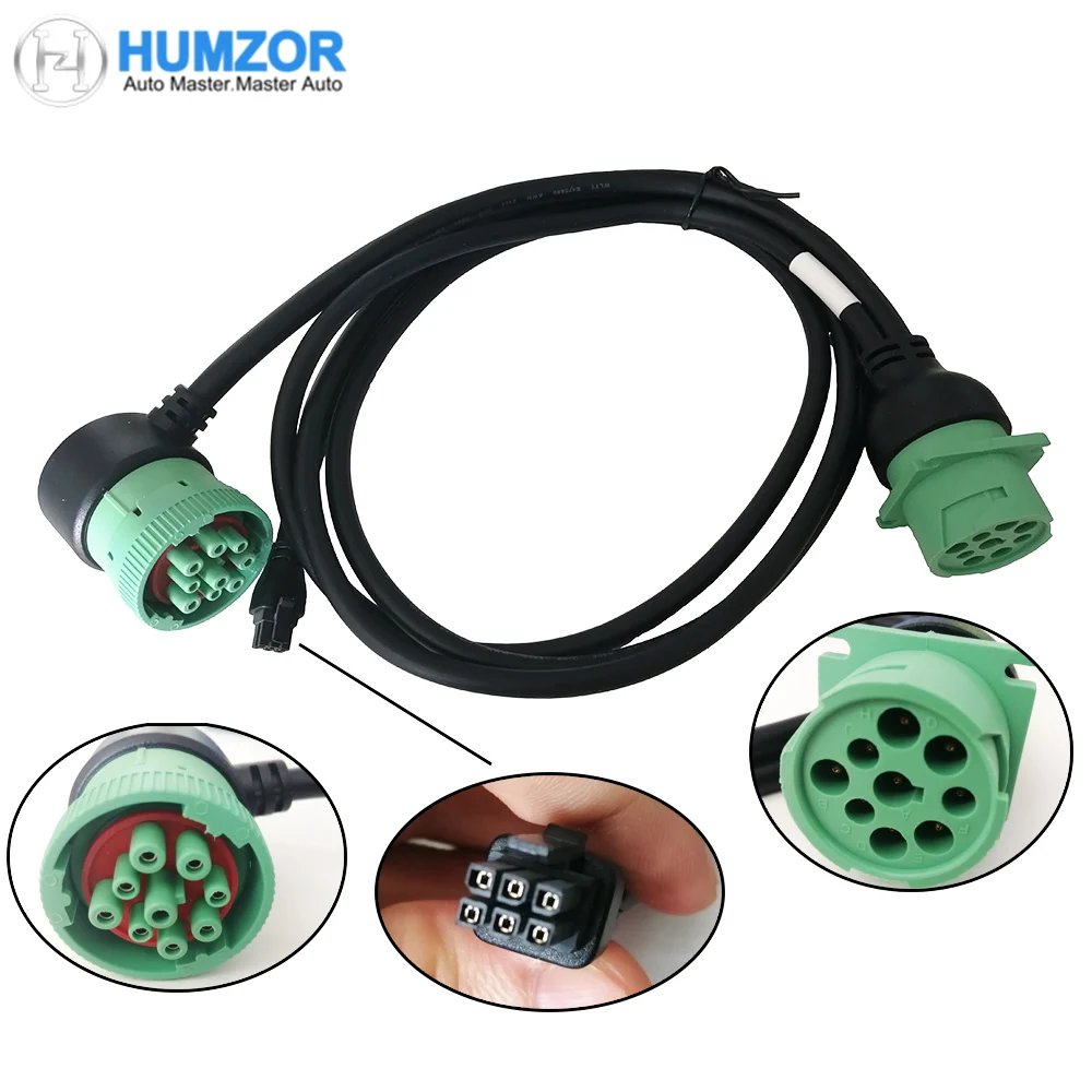 Кабель удлинитель OBD2 адаптер разветвитель интерфейса OBD II J1939 9pin к Y образный