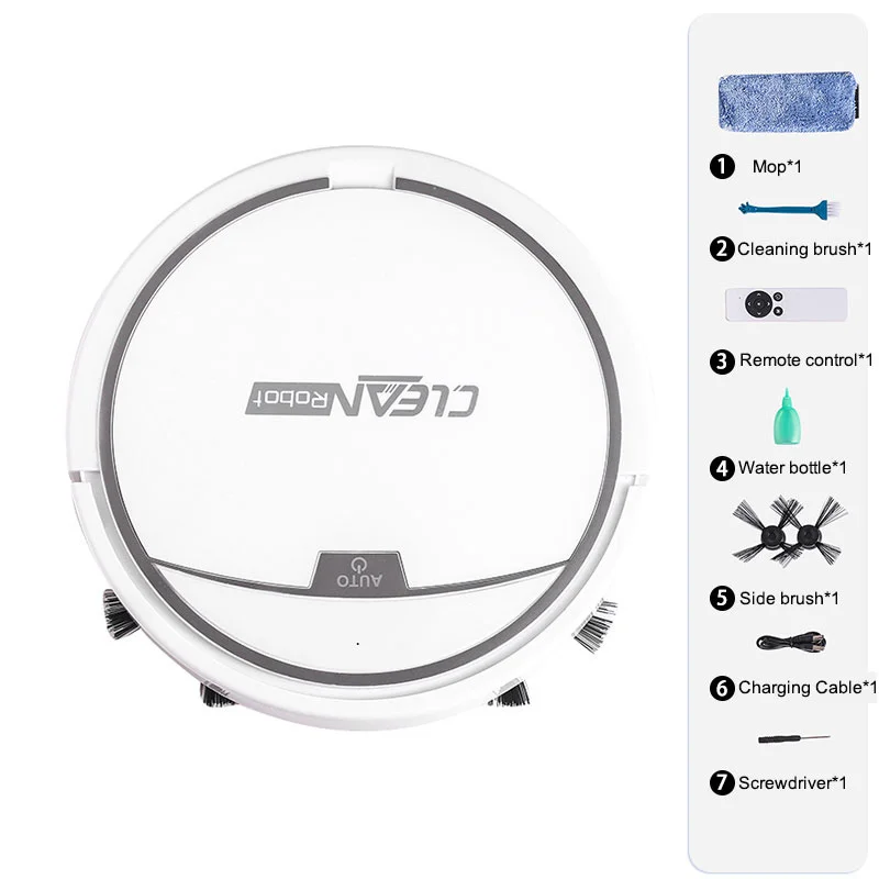 

2021 New Smart Robot Vacuum Cleaner Ultra-thin Automatic Wireless Vacuum Cleaner Household 3-in-one Wet and Dry Vacuum Cleaner