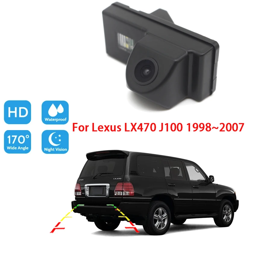 

Камера заднего вида Камера для Lexus LX470 J100 1998 2000 2001 2002 2003 2004 2005 2006 2007 CCD Full HD Ночное видение обратный Камера