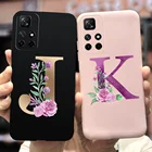 Чехол для Xiaomi Redmi Note 11 Pro, Note 11 T 5G, мягкий силиконовый чехол с милыми буквами для Xiaomi Redmi Note11 T Note 11 Pro Plus, чехлы