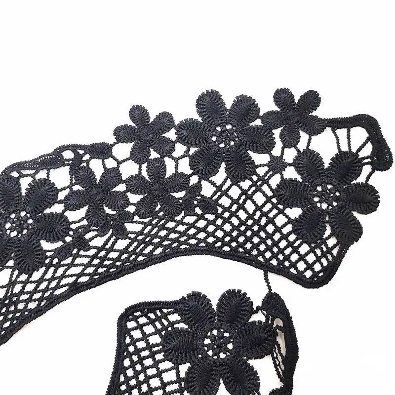 Полый кружевной тканевый наряд искусственное шитье отделка сделай сам воротник