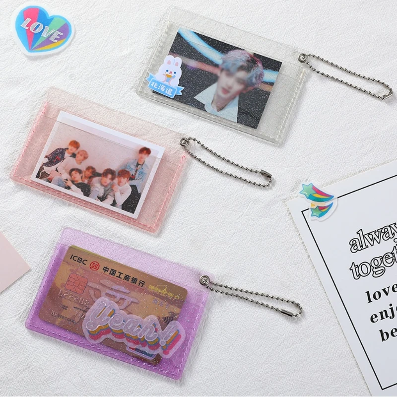 

Transparent Women PVC Jelly Bag Mini Money Wallet Bus Credit Card Holder Clear Wallet Ladies Purse
