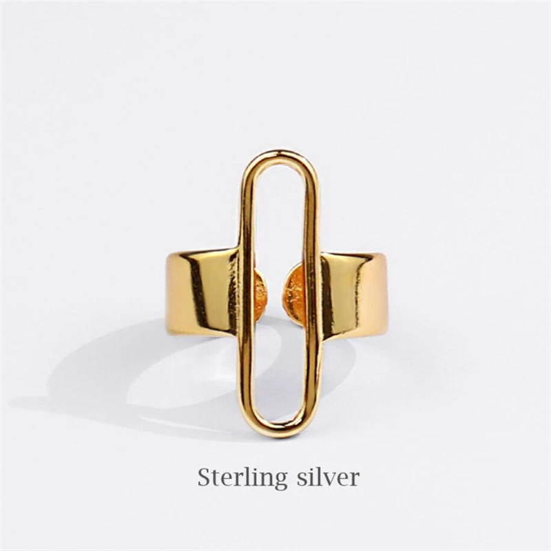

Sole Memory Mini Paperclip Silver Color Female Resizable Opening Rings SRI856