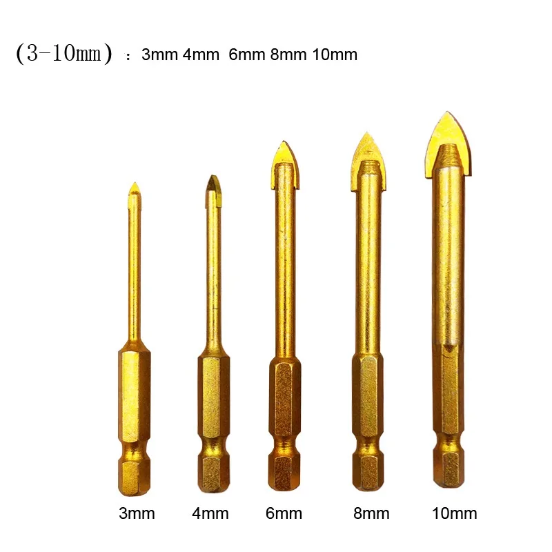 Лидер продаж 5 шт./набор предметы карбида вольфрама стекла сверло набор с
