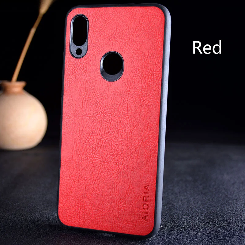 Для xiaomi redmi note 7 8 pro Чехол funda роскошный кожаный винтажный кожа с рисунком Litchi capa чехол для xiaomi redmi note 7