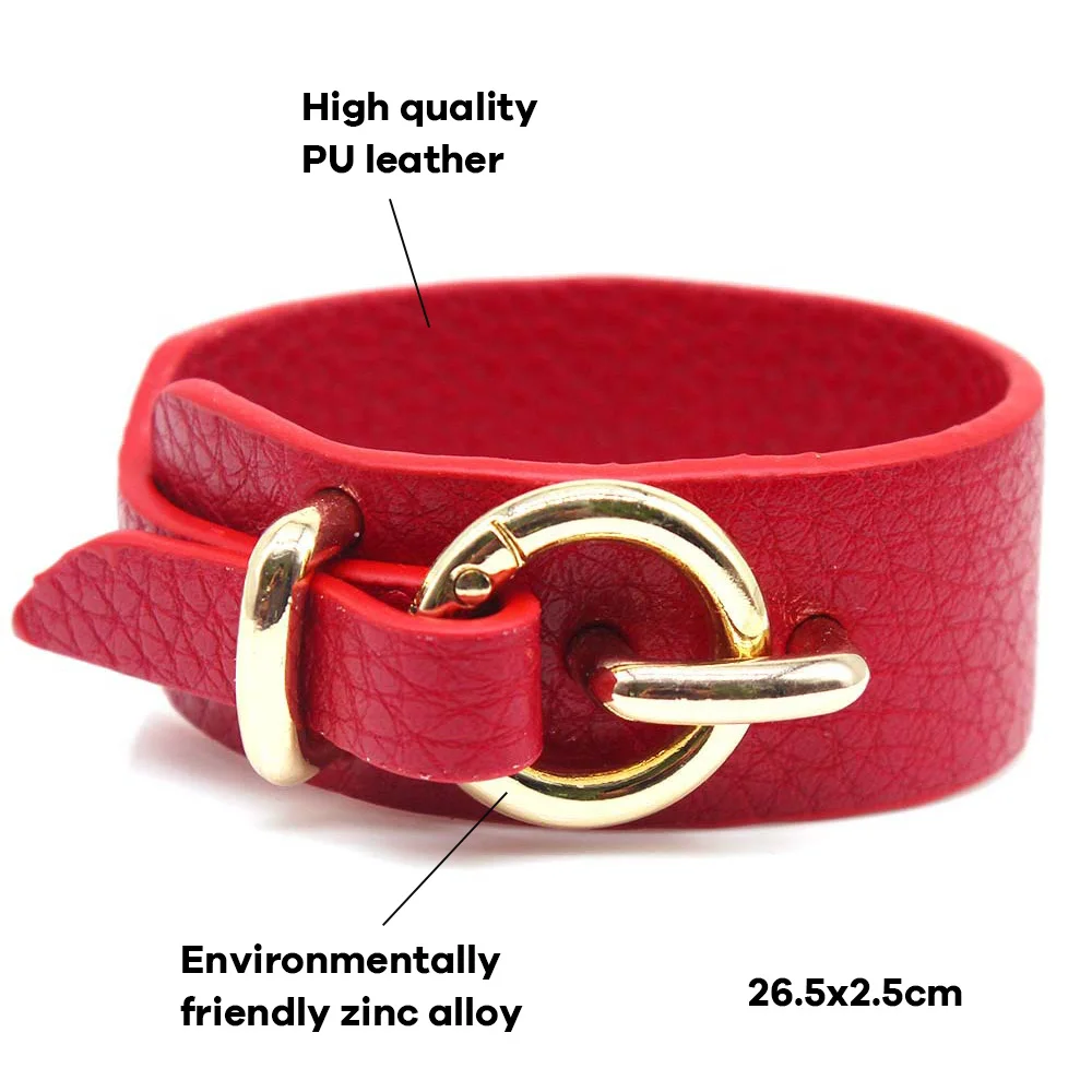 2021 женский браслет модный кожаный в стиле панк регулируемые браслеты для женщин