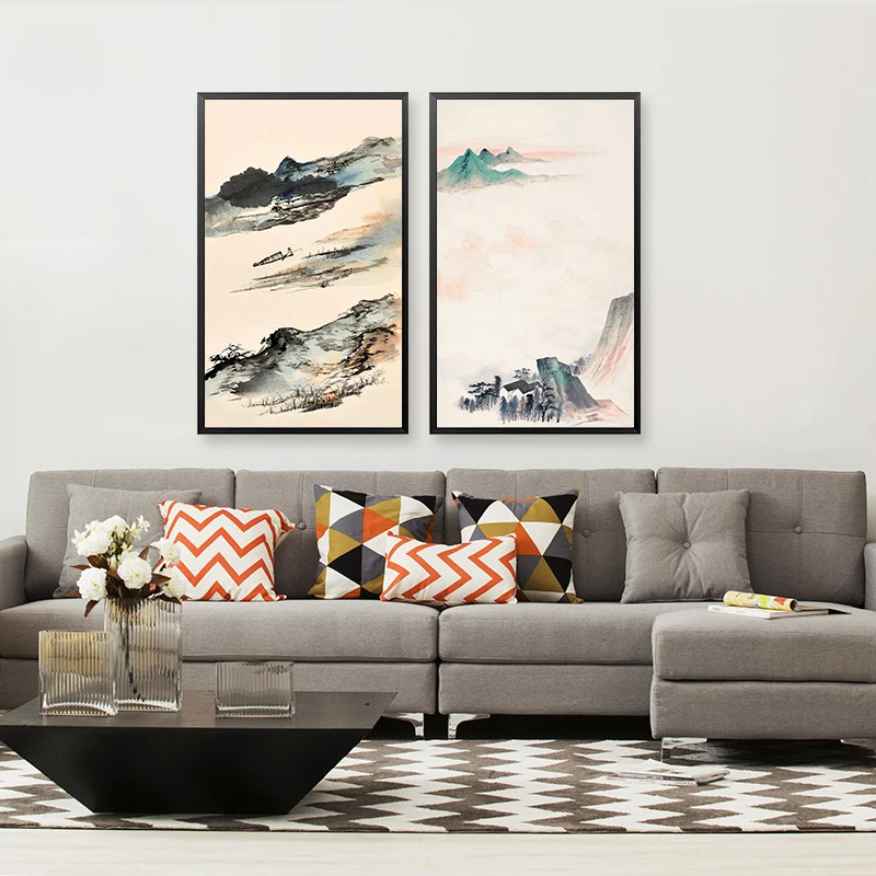 Китайские известные черно-белые Чернила картины по номерам художественные