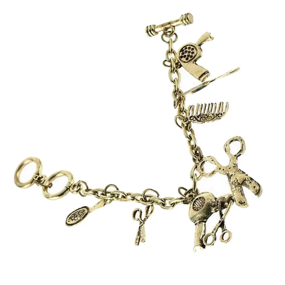 Модный женский браслет расческа для ножниц парикмахерский стилист стразы с