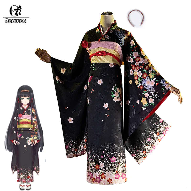 

Костюм для косплея ROLECOS Game Bishoujo Mangekyou 5, костюм для косплея Renge, кимоно юката, женское сексуальное платье, наряд, японское кимоно