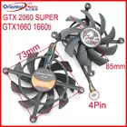 Бесплатная доставка 2 шт.лот 12 В VGA вентилятор для Красочные GTX 2060 супер GTX1660 1660ti видеокарта вентилятор охлаждения 4 провода 4Pin