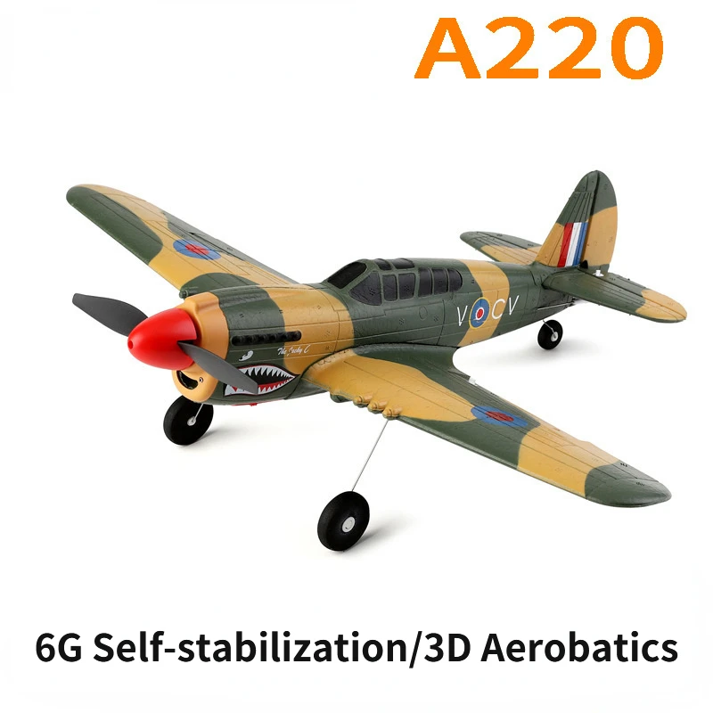 

Wltoys XK A220 P40 Fighter 3D/6G EPP Foam RC Airplane 4Channel 6 Axis-Gyro RC Aircraft Glider Plane RTF Wingspan 384mm Toys Gift