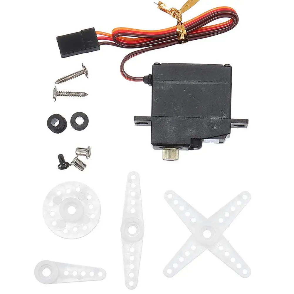 

RC Servo цифровой сервопривод металлический редукторный двигатель 17G 3,5 кг высокий крутящий момент для WPL B1 B16 B24 C24 1/16 дистанционного Управление ...