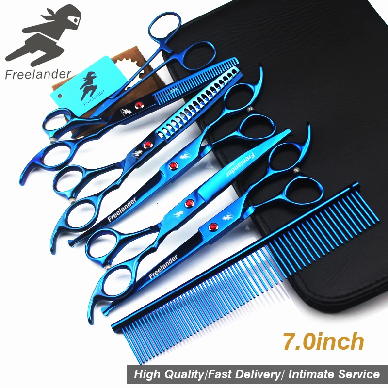 Набор парикмахерских ножниц для домашних животных 7 дюймов розовый набор