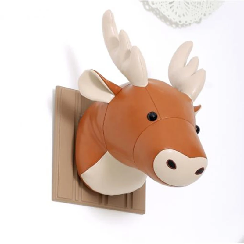 Искусственная кожа животное олень настенный орнамент художественное украшение