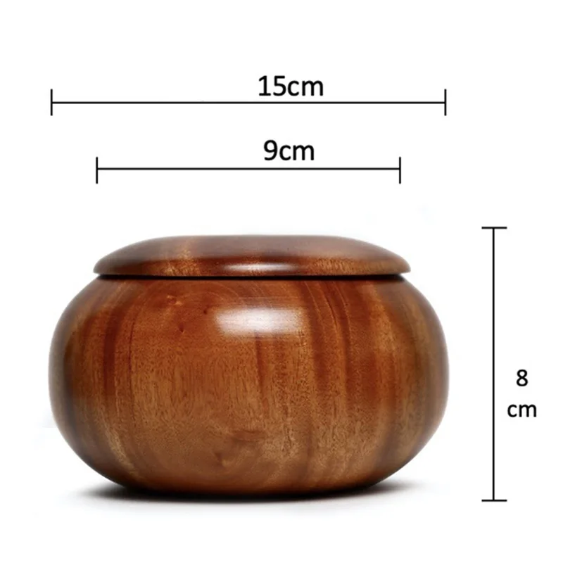 

Three Type Round Wood Bowl Box Retro Crafts Sanchuang Go Box Solid Wood Gomoku Container Chinese Traditional Handicrafts