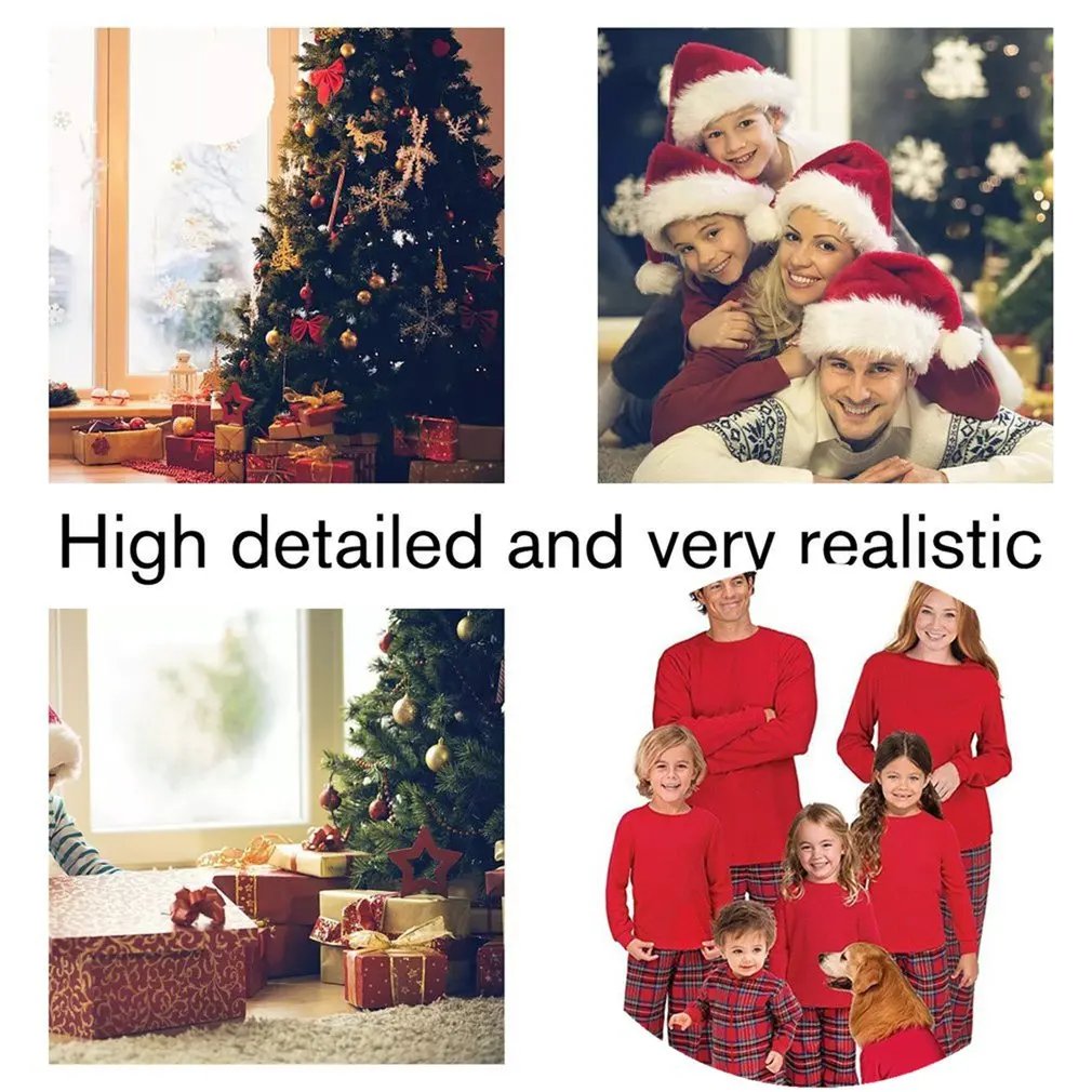 Пижама семейная с Красной сеткой стандартная универсальная одежда для сна