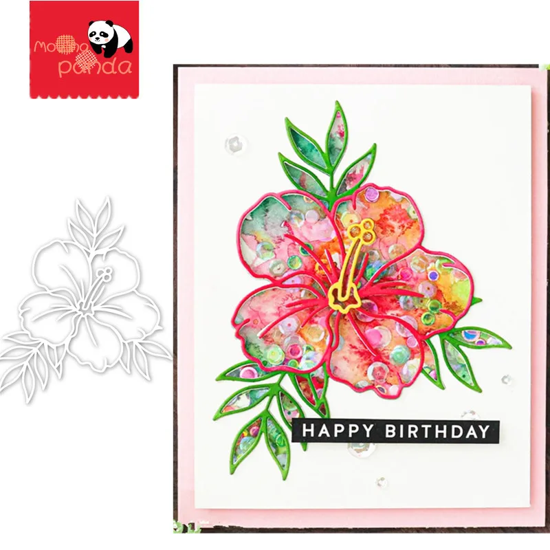 Металлические штампы и HIBISCUS BLOOM для самостоятельного изготовления альбомов