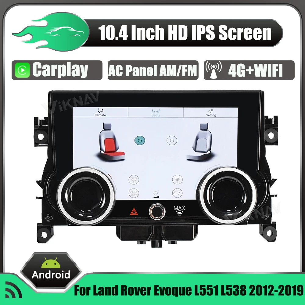 

10.4 Inch Air Conditioning Control Panel For Land Rover Evoque L551 L538 2012-2019 Climate Temperature Control Seat Heating