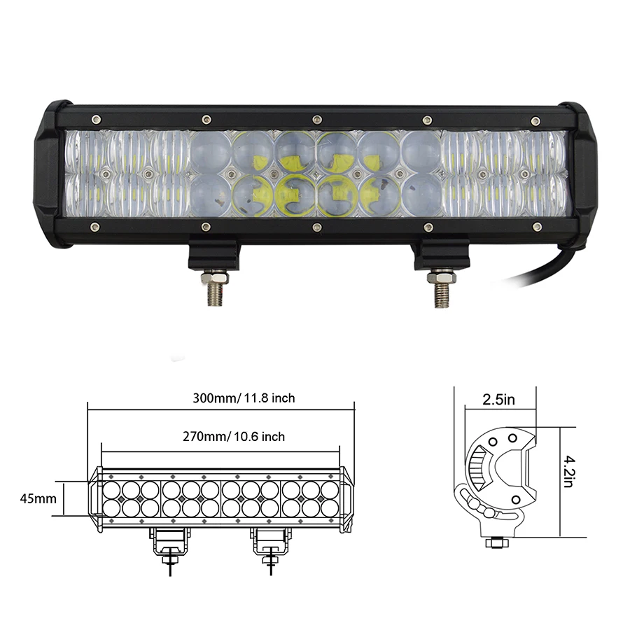 10000LMs CE Rohs 4x4 внедорожный комбинированный луч автомобиль 12 дюймов 120 Вт грузовик