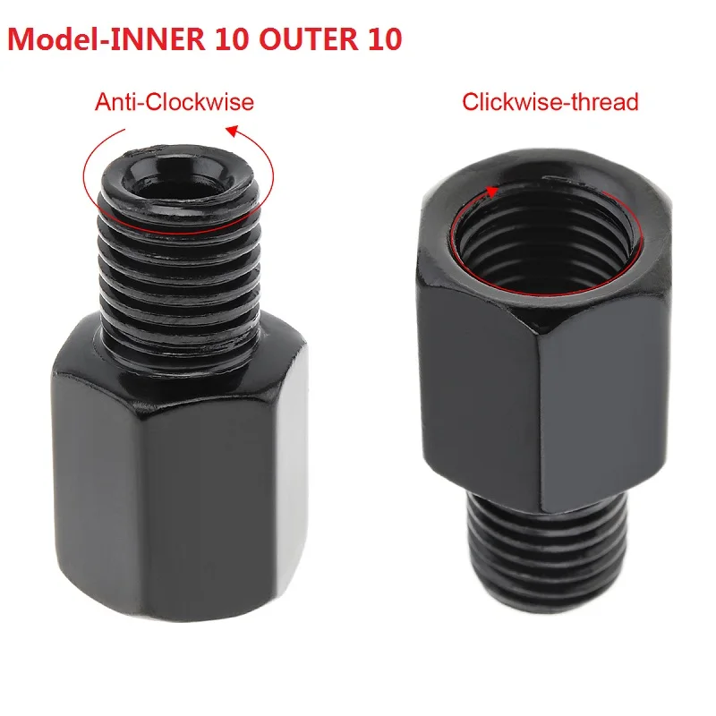 

1 шт. от 10 мм до 8 мм, черный болт адаптера зеркала заднего вида для мотоцикла, винт с резьбой, переходник, болт, винт для зеркала мотоцикла