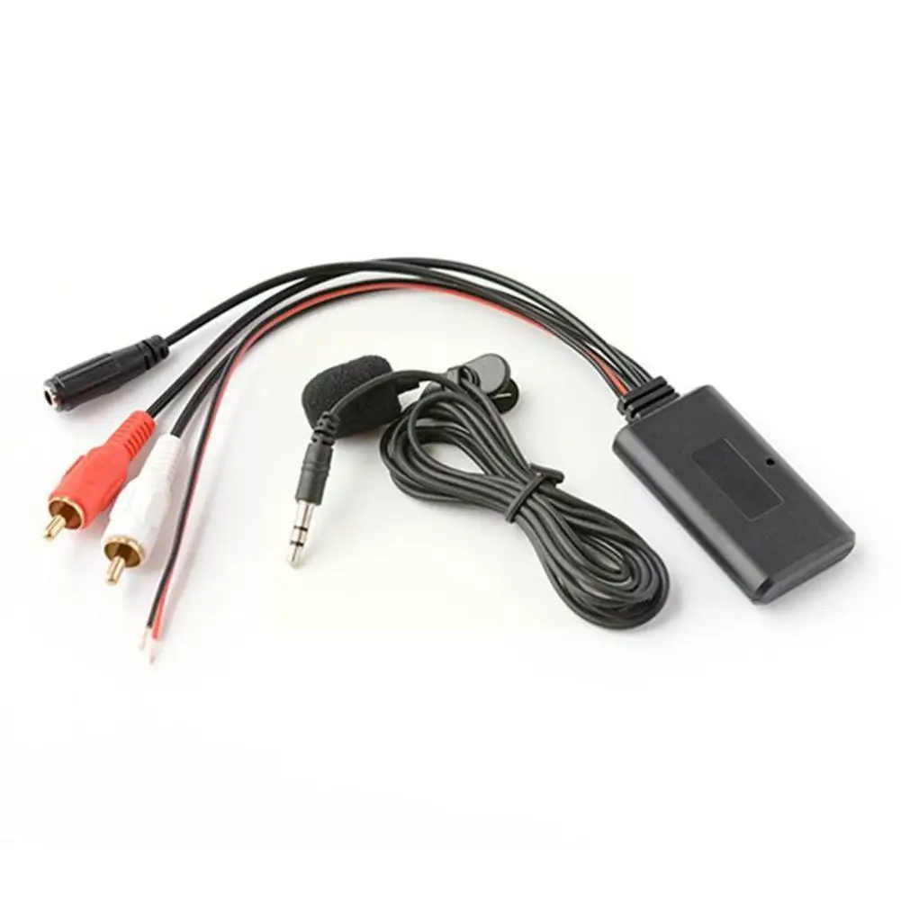 

Bluetooth-совместимый с A2dp потоковая передача музыки 12 В в автомобиль 2rca Вход Aux радио штекер 3,5 мм адаптер Rca стерео X0m7