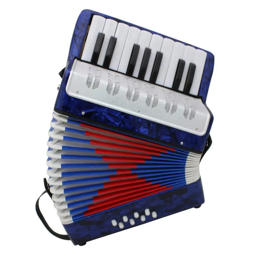 Professional 17 Key Mini Accordion Educational Musical Instrument Toy Cadence Band for Kids Children Adults Gift enlarge