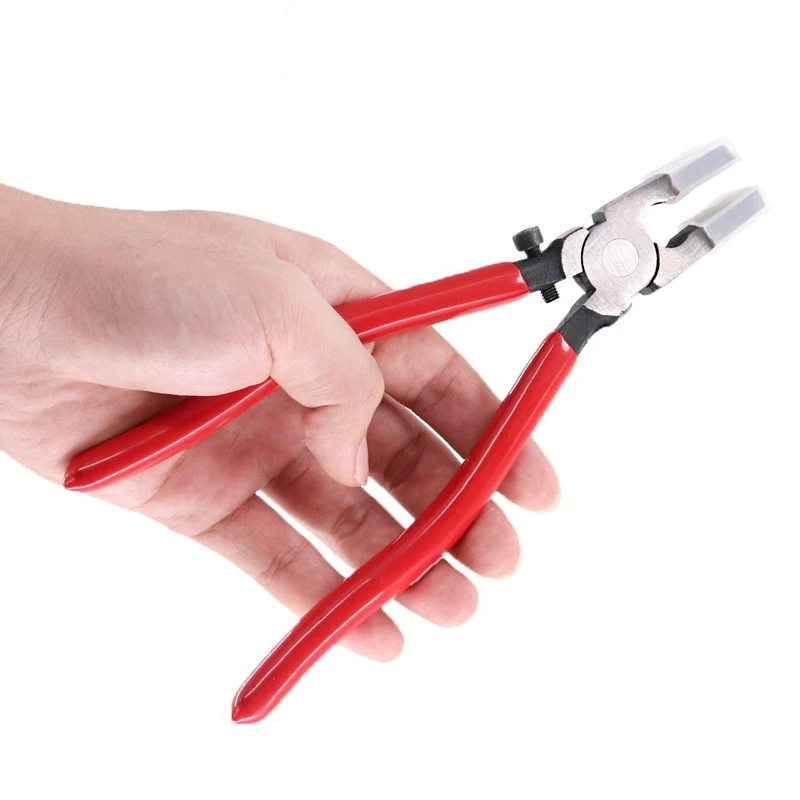 

Heavy Duty Key Fob Pliers Tool, Metal Glass Running Pliers With Flat Jaws, Studio Running Pliers Attach Rubber Tips Perfect For