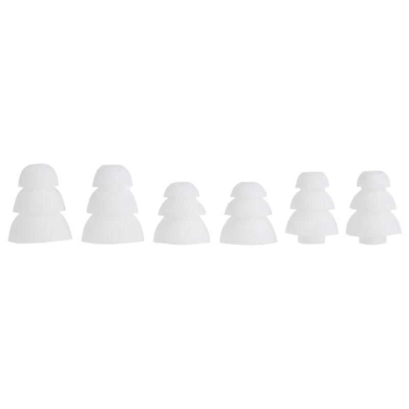 

A0NB 3 Pairs (S/M/L) 3-Layer Silicone In-Ear Earphone Covers Replacement Earbuds