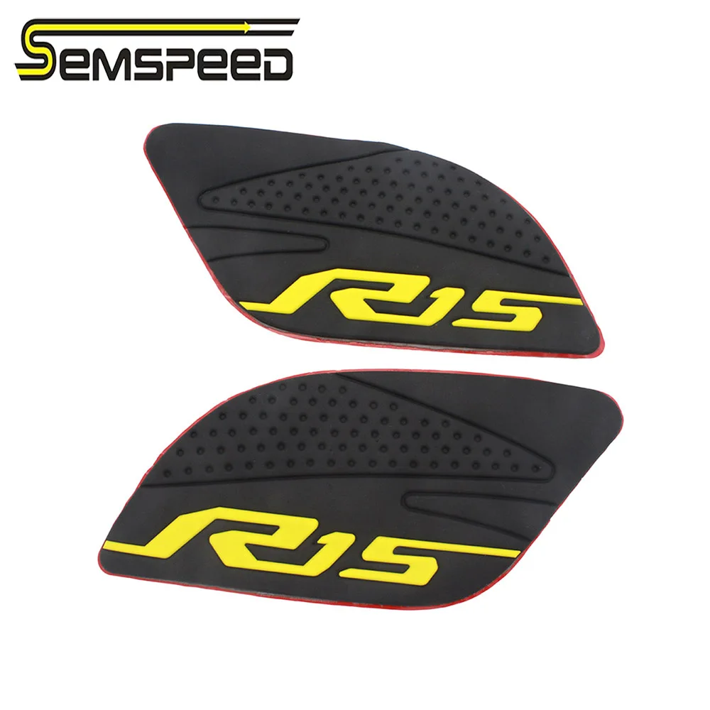 

SEMSPEED For R15 2017 2018 2019 2020 YZF R15 Motorcycle Tank Pad Anti Slip Stickers Knee Grip Side Decals Accessories Protector