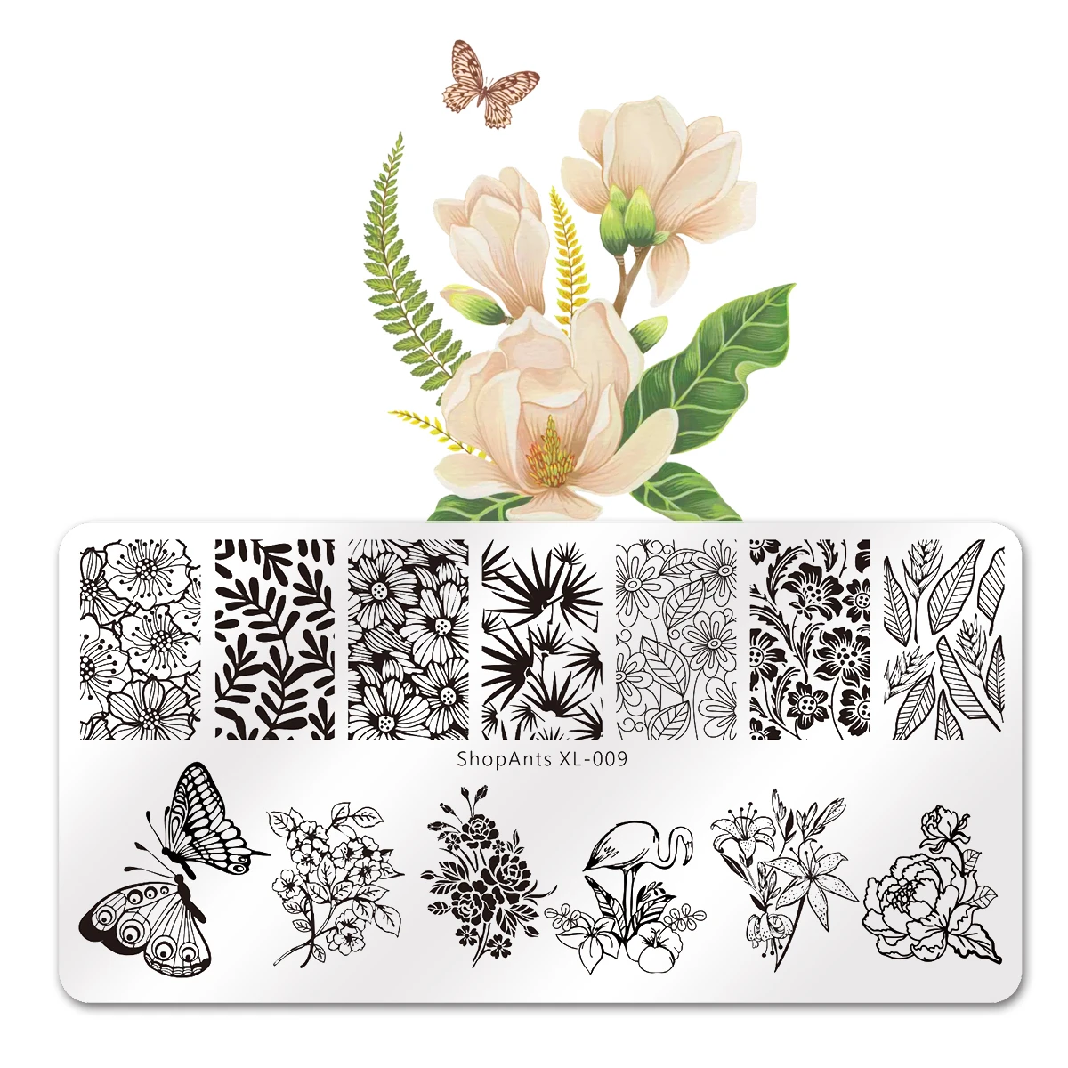 1 шт. штамповочная пластина для дизайна ногтей 6*12 см из нержавеющей стали