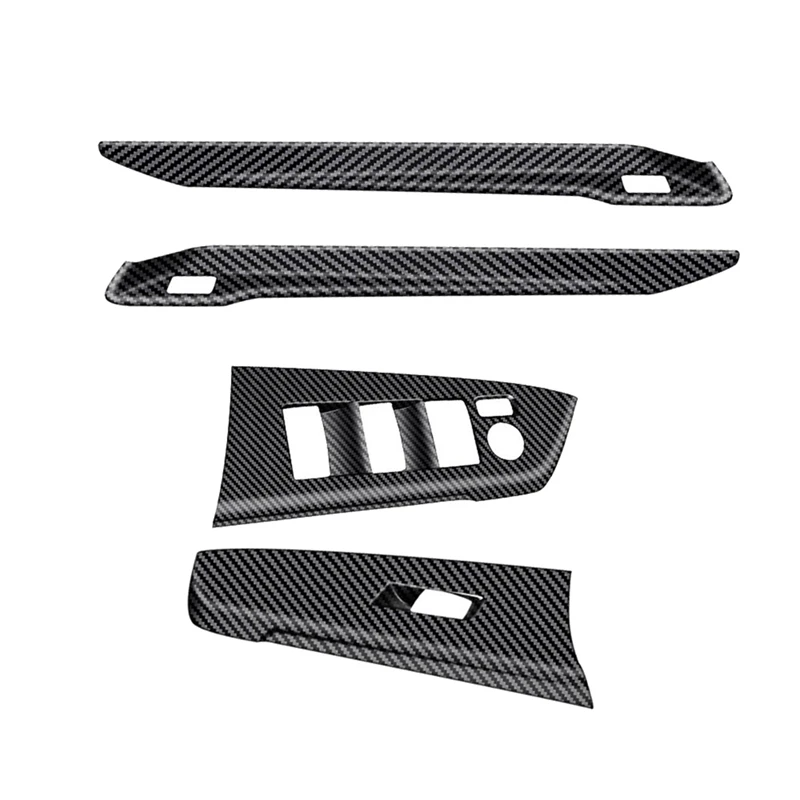 

Carbon Fiber Car Window Lift Switch Panel Cover Trim for Toyota Sienna 2021 Interior Decoration