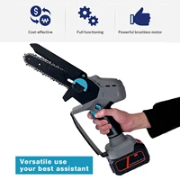 6inch electric chain saw brushless cordless chain saw household logging and tree pruning lithium electric saw power tools