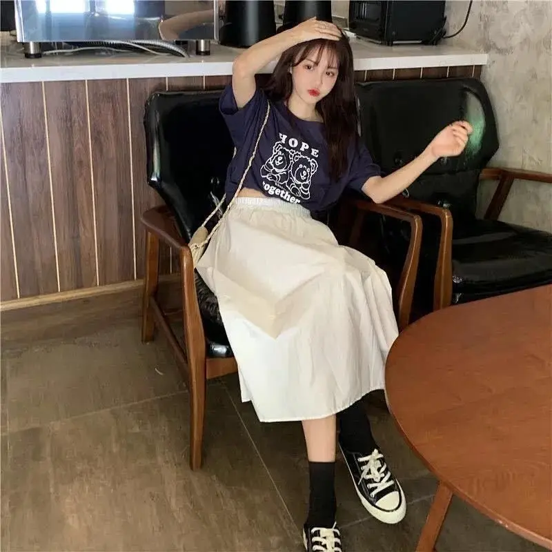 

Half length skirt spring and autumn women's wear 2021 new fashion age reducing work dress black and white skirt super Xianxian