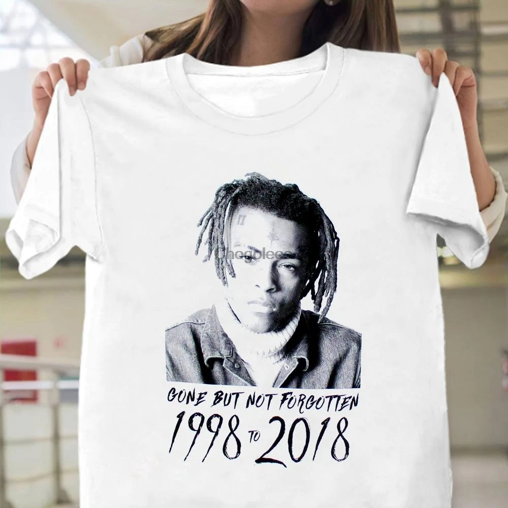 XXXTentacion Tribute 1998 2018 белая футболка месть XXX Tentacion RIP Rapper рубашка подарок Fa | Мужская