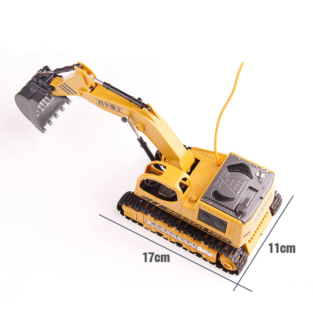 5-Channel LED Flashing Light RC Remote Control Excavator Kids Toy Collection Kids Robot RC Car Toys for Gifts rc toys