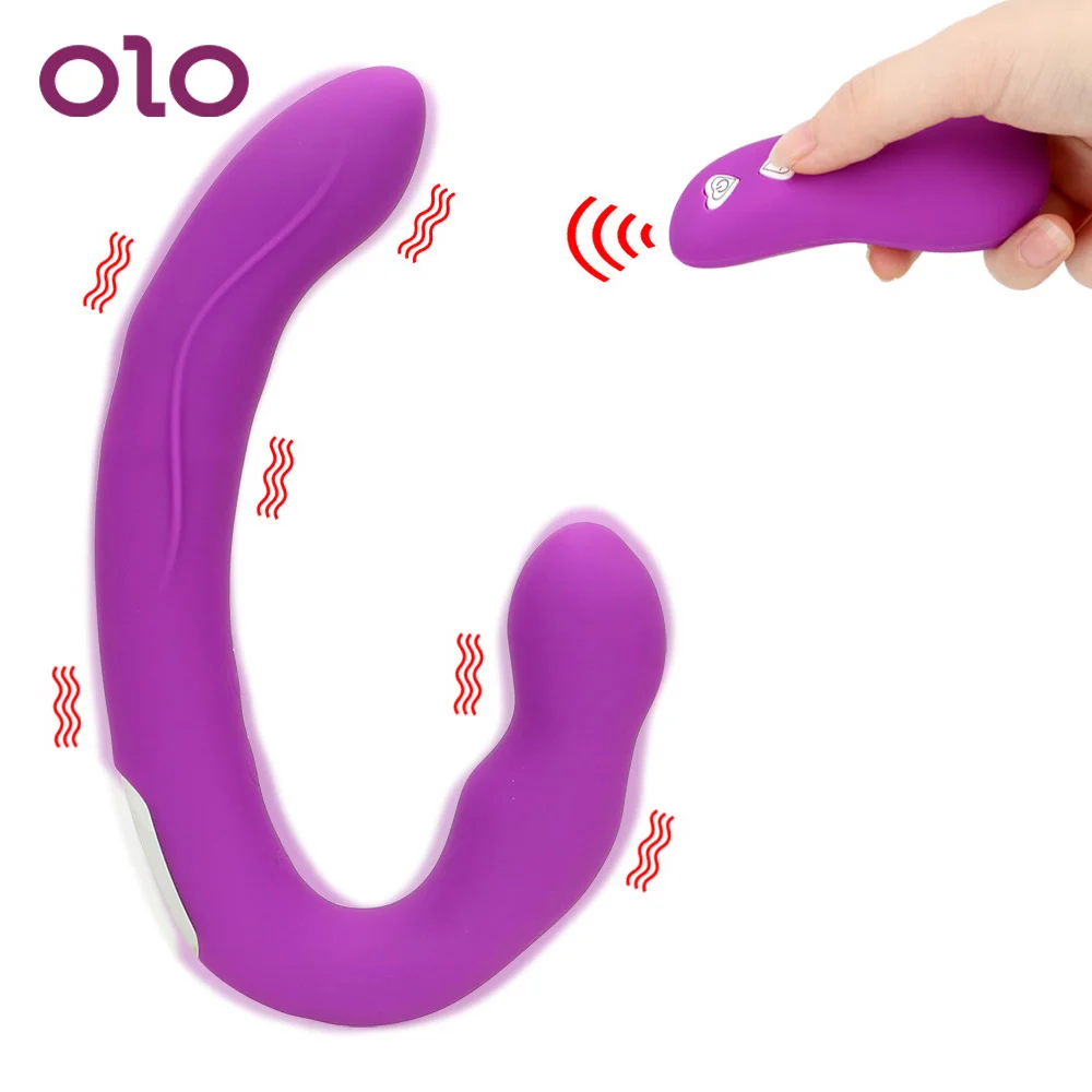 Фаллоимитатор с двойным проникновением Стимулятор клитора фаллоимитатор