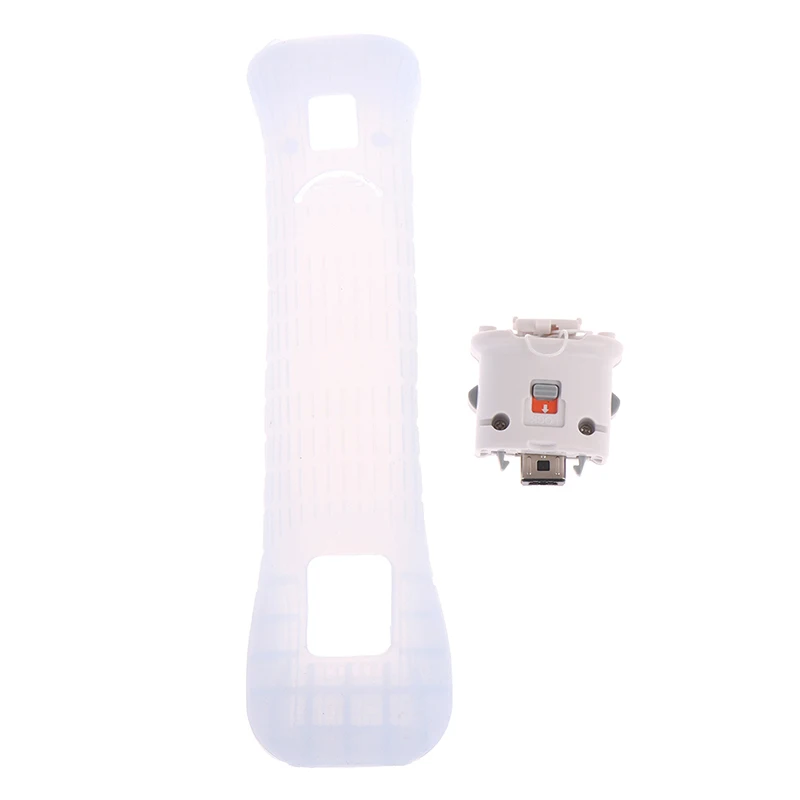 

For Nintendo Wii Motion Plus Adapter Sensor + Silicon Case Remote Controller