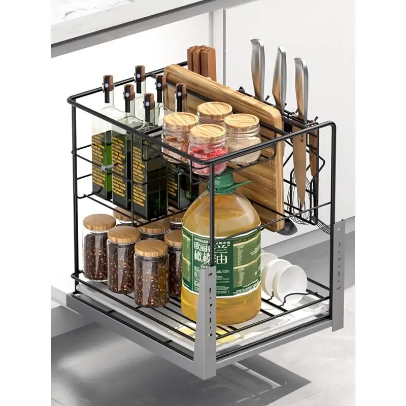 Cestas Para Organizar Pantries Cocina Organizador органайзер для кухни из нержавеющей стали Cozinha