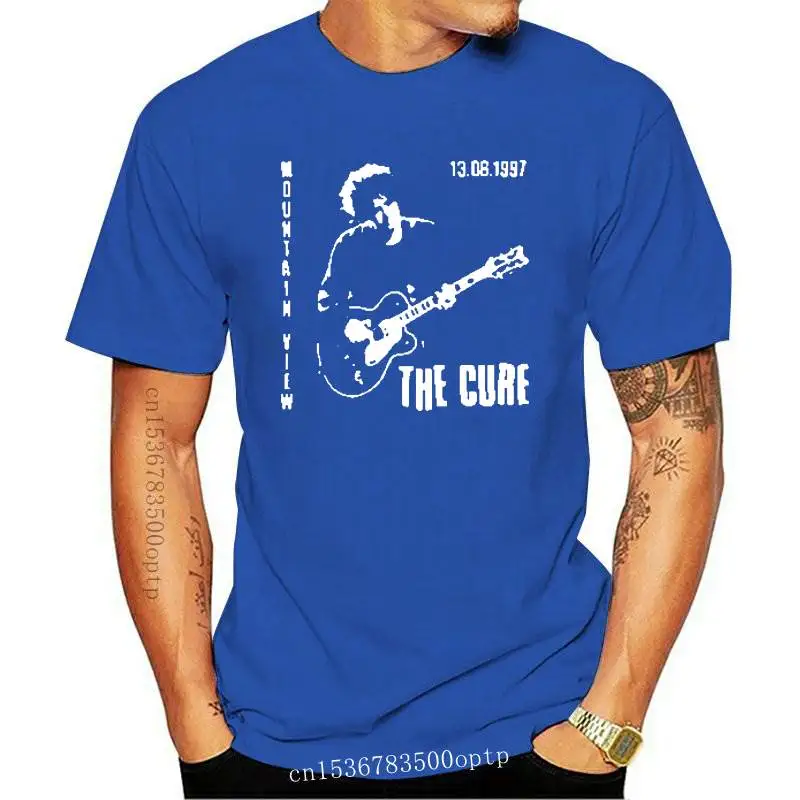 

New The Cure Post-Punk T Shirt Men Alternative Pop/Rock T-shirt Men 100% Cotton plus size 2021 Wave TShirt men Tops Tee male Bri