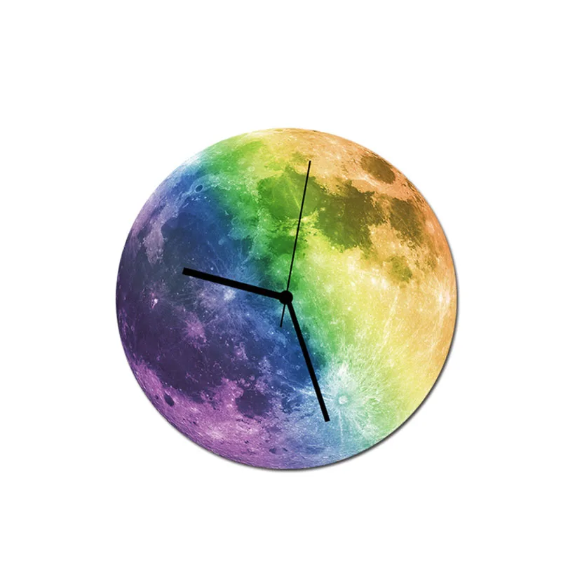 

Creative Luminous Large Wall Clock Simple Modern Design 40 cm Acrylic Quartz Moon Clocks Glow in Dark Home Decoration Silent