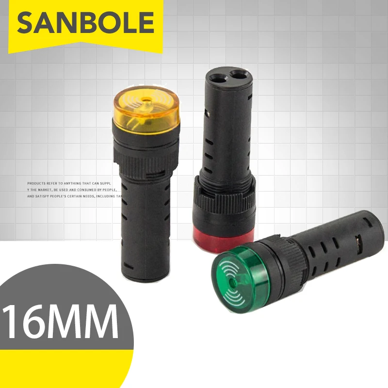 Фотовспышка светодиодная 16 мм 12 В 24 220 красный зеленый желтый (10 шт.)|Световые