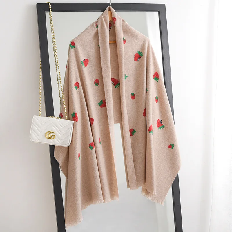 Шарф женский кашемировый толстый теплый осенне-зимний 200 Х70 см |