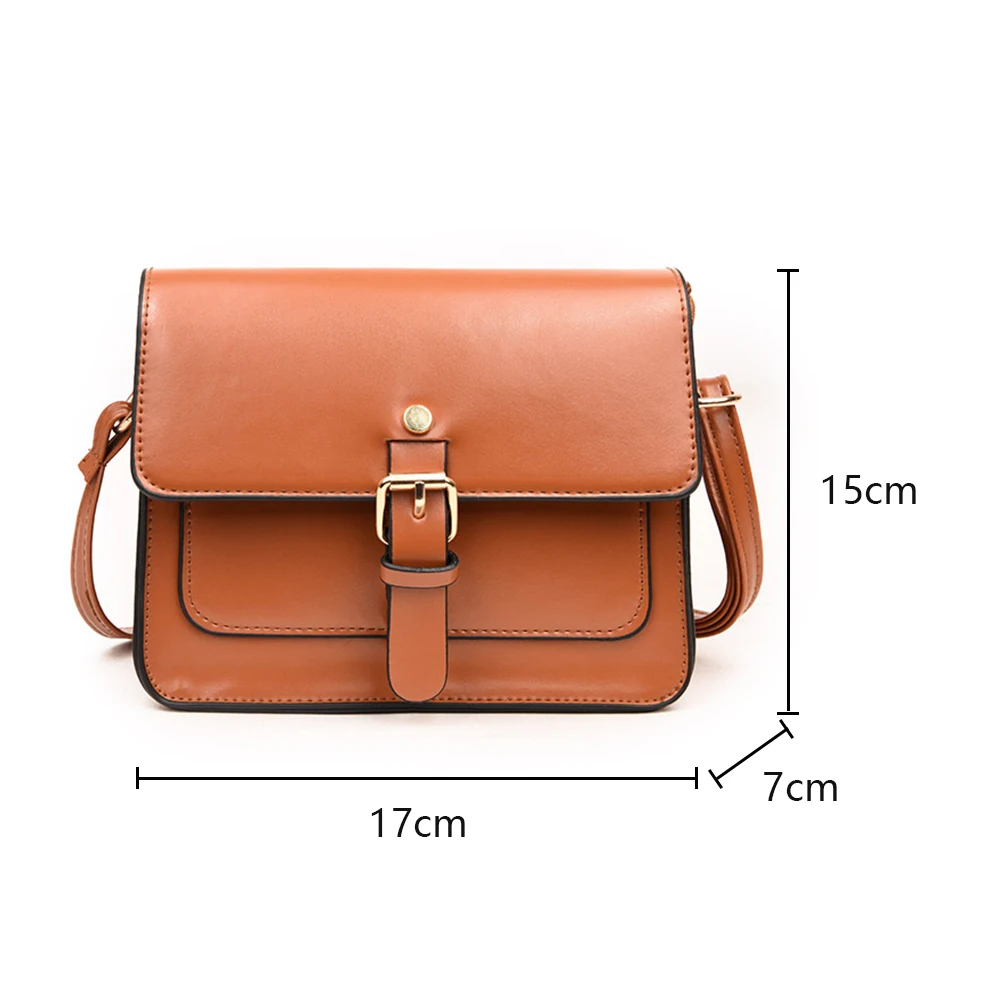 

New Vintage Women Flap Fashion Casual Leather Shoulder Bags Lady Crossbody Messenger Bag Envelop Clutch Purse