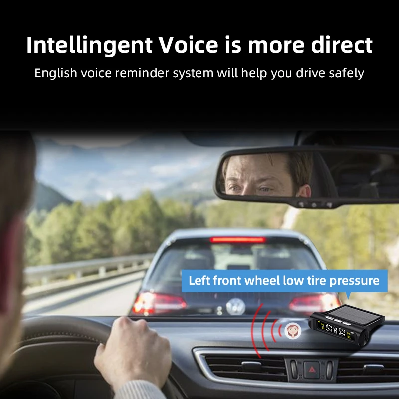 Система контроля давления в шинах Jansite датчик на солнечной батарее с голосовым