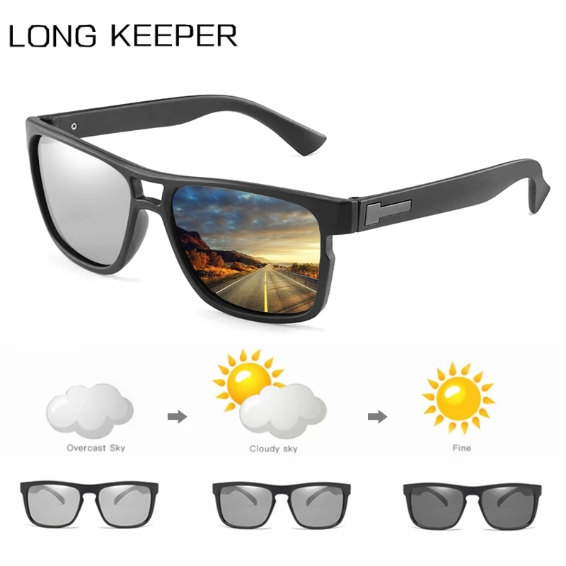 

Photochromic Sunglasses Men Polarized Driving Chameleon Glasses Male Change Color Goggles Driver UV400 Discoloration Eyewear