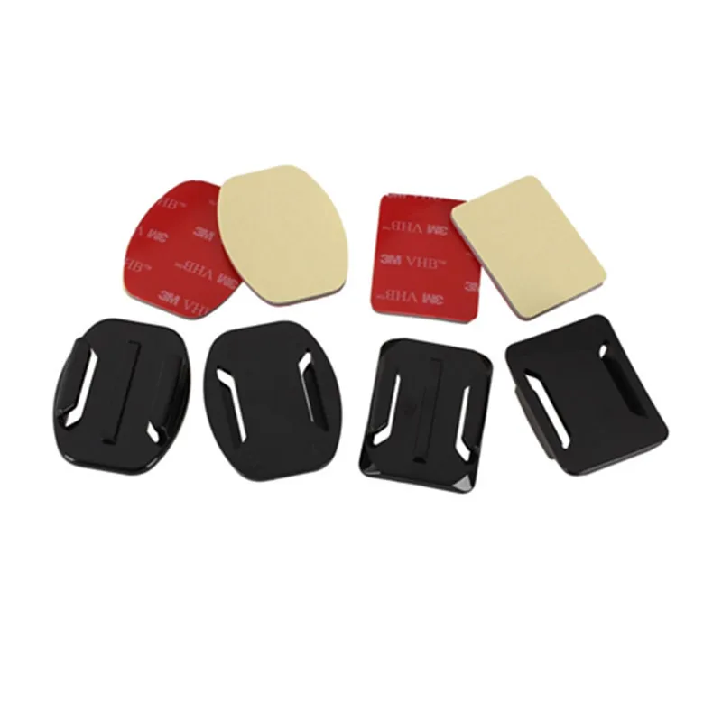 Крепление на плоское изогнутое основание Jadkinsta и клейкие наклейки для GoPro Hero 5 6 4 Yi