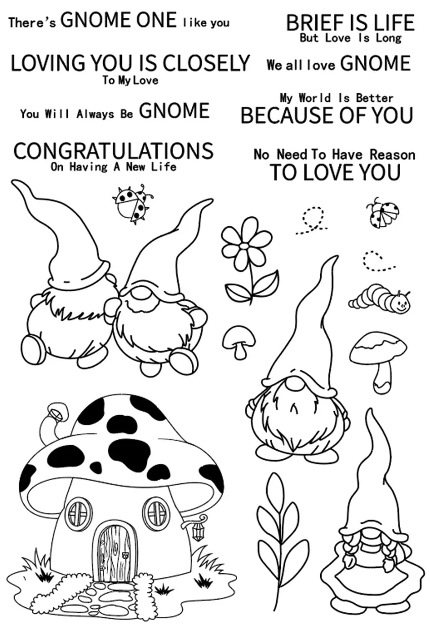 11x16 см пасхальное эльф прозрачный печать прозрачные наклейки силиконовый валик