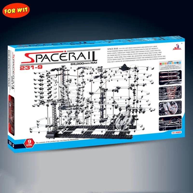 Игрушечные американские горки Космический рельсовый Уровень 9 деформационный