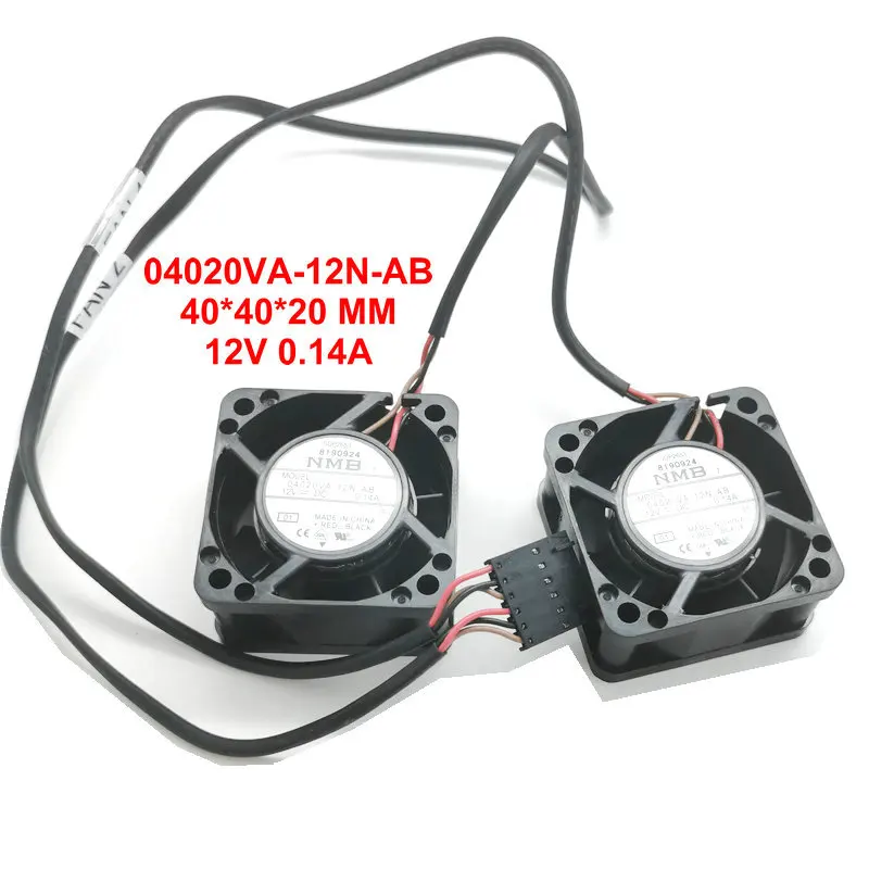 

04020VA-12N-AB DC12V 0.14A 40x40x20MM 3Lines Computer cooling fan 1set