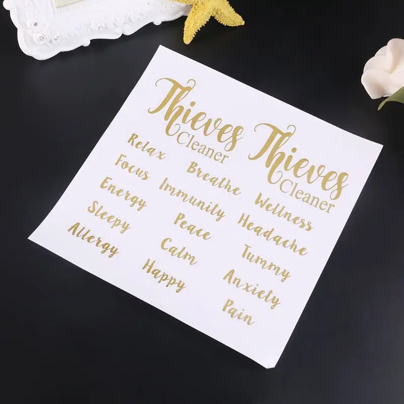 Этикетки для бутылочек с эфирным маслом наклейки тела домашнего декора ярлыки